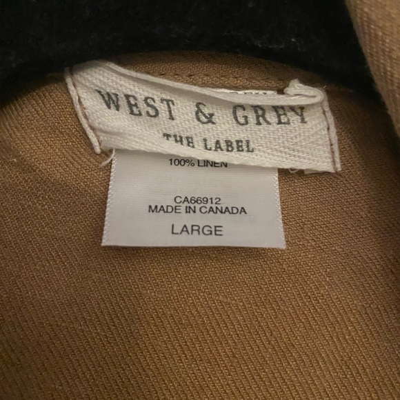 Brown west and grey shirt size large. - Picture 2 of 3